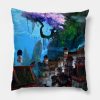 Kitsu Village Throw Pillow Official Studio Ghibli Merch