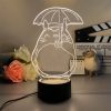 3D Led Lamp Spirited Away No Face Man Totoro Action Figure Nightlight Cute Room Decor Light 12 - Studio Ghibli Shop