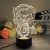 3D Led Lamp Spirited Away No Face Man Totoro Action Figure Nightlight Cute Room Decor Light 13 - Studio Ghibli Shop