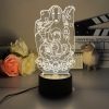 3D Led Lamp Spirited Away No Face Man Totoro Action Figure Nightlight Cute Room Decor Light 5 - Studio Ghibli Shop