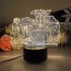 3D Led Lamp Spirited Away No Face Man Totoro Action Figure Nightlight Cute Room Decor Light 6 - Studio Ghibli Shop