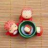 4 Pcs set Kawaii Japan Anime Ponyo on The Cliff Resin Action Figures Gardening Fish Ornament 1 - Studio Ghibli Shop