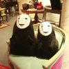 40 60cm Funny Spirited Away Faceless Man No Face Plush Toys No Face Ghost Kaonashi Stuffed 1 - Studio Ghibli Shop