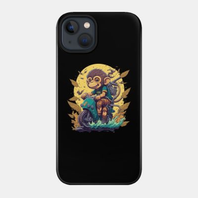 Mystical Scooter Ride Ultra Realistic Monkey Illus Phone Case Official Studio Ghibli Merch