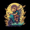 Mystical Scooter Ride Ultra Realistic Monkey Illus Tapestry Official Studio Ghibli Merch