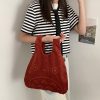 Cartoon Totoro Embroidery Lamb Fabric Handbag for Women Girls Japan INS Shoulder Bag Tote Bag Soft 5 - Studio Ghibli Shop