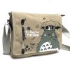 Cartoon Totoro shoulder bag satchel washing canvas schoolbag primary and middle school students wear resistant new 2 - Studio Ghibli Shop