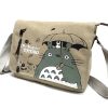 Cartoon Totoro shoulder bag satchel washing canvas schoolbag primary and middle school students wear resistant new 4 - Studio Ghibli Shop