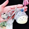 Charm Plush Totoro Keychain Totoro Bell Lovely Anime Cat Doll Bag Purse Soft Pendant Key Ring 5 - Studio Ghibli Shop