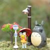 Cute 5PCS Lot Hayao Miyazaki Movie Totoro My Neighbor Anime Action figure Figurine Totoro Decal Toy 1 - Studio Ghibli Shop