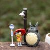 Cute 5PCS Lot Hayao Miyazaki Movie Totoro My Neighbor Anime Action figure Figurine Totoro Decal Toy - Studio Ghibli Shop