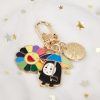 Fashion Spirited Away No Face Man Cartoon Faceless Male Keychains Women Metal Flower Sakura Key Ring 1 - Studio Ghibli Shop