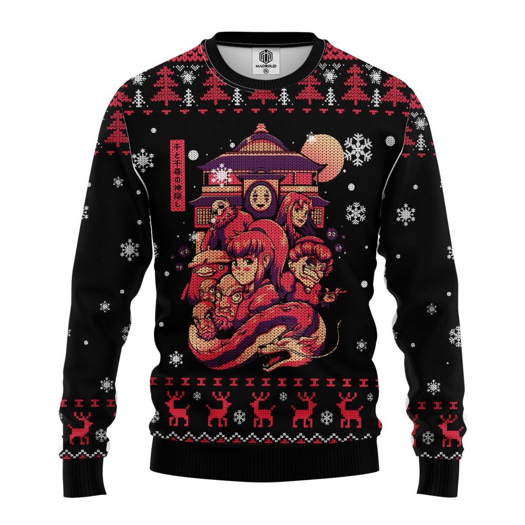 GhibliSpiritedAwayUglySweater1 - Studio Ghibli Shop