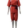 Japenese Anime Spirited Away Cosplay Suits Takino Chihiro Show Cosplay Costume Spirited Away Chihiro Ogino Pink 1 - Studio Ghibli Shop