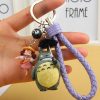 Miyazaki Hayao Animated Film My Neighbor Lovely Totoro Keychain Totoro PVC Doll Keyrings Charms Bag Backpack 3 - Studio Ghibli Shop