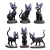 Randomly Lovely Black Cat 6 Kinds Funny Animals Toys Anime Action Toy Figures Model Home Car - Studio Ghibli Shop