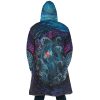 Sea Creatures Ponyo SG AOP Hooded Cloak Coat BACK Mockup - Studio Ghibli Shop