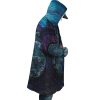 Sea Creatures Ponyo SG AOP Hooded Cloak Coat RIGHT Mockup - Studio Ghibli Shop