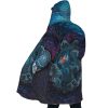 Sea Creatures Ponyo SG AOP Hooded Cloak Coat SIDE Mockup - Studio Ghibli Shop