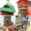 Spirited Away Aburaya Bathhouse 3D Paper Model Assembly Papercraft Puzzle Educational Kids Toy Anime Totoro Birthday 5 - Studio Ghibli Shop