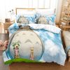 Spirited Away Miyazaki Hayao Bedding Set Quilt Totoro Studio Ghibli Duvet Cover Comforter Bedclothes Children Kid 4 - Studio Ghibli Shop