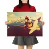 TIE LER Hayao Miyazaki Anime Movie Poster Cartoon Does Retro Nostalgia Kraft Paper Poster Cafe Bar 20 - Studio Ghibli Shop