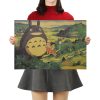 TIE LER Hayao Miyazaki Anime Movie Poster Cartoon Does Retro Nostalgia Kraft Paper Poster Cafe Bar 7 - Studio Ghibli Shop