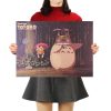 TIE LER Hayao Miyazaki Anime Movie Poster Cartoon Does Retro Nostalgia Kraft Paper Poster Cafe Bar 8 - Studio Ghibli Shop