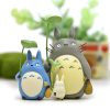 Totoro Japanese Anime 3 5 5cm Mini Tonari no Totoro with Lotus leaf Mini Cartoon Figures 1 - Studio Ghibli Shop