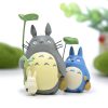 Totoro Japanese Anime 3 5 5cm Mini Tonari no Totoro with Lotus leaf Mini Cartoon Figures 2 - Studio Ghibli Shop