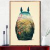 Totoro Studio Ghibli Anime on The Wall Art Posters and Prints Canvas Painting Wall Art Pictures 9 - Studio Ghibli Shop