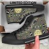 Totoro and Soot Shoes high top canvas shoes - Studio Ghibli Shop
