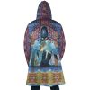 Trippy Castle in the Sky SG AOP Hooded Cloak Coat BACK Mockup - Studio Ghibli Shop