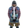 Trippy Castle in the Sky SG AOP Hooded Cloak Coat FRONT Mockup - Studio Ghibli Shop