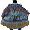 Trippy Castle in the Sky SG AOP Hooded Cloak Coat NO HOOD Mockup - Studio Ghibli Shop