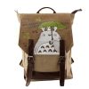 Women Canvas Backpack Anime Neighbor Totoro Cartoon Printing Backpacks Fashion Natsume Girls Shoulder Schoolbag Mochila Feminina - Studio Ghibli Shop