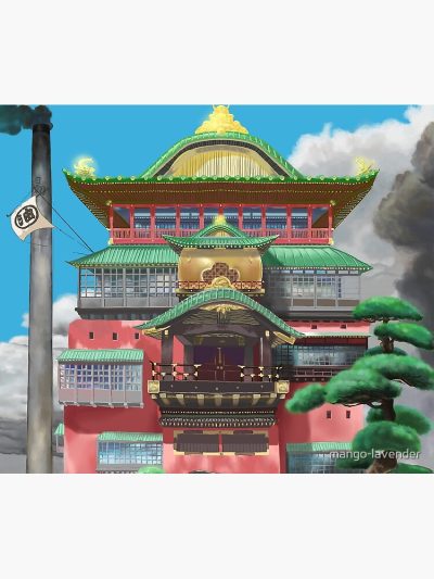 Bathhouse Spirited Away Digital Art Tapestry Official Studio Ghibli Merch