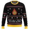 studio ghibli may all your bacon burn calcifer howls moving castle miyazaki premium ugly christmas sweater 901446 - Studio Ghibli Shop