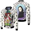 studio ghibli spirited away chihiro haku no face for anime fan fleece bomber jacketipfpo - Studio Ghibli Shop