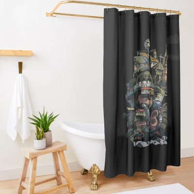 Howl'S Moving Castle Shower Curtain Official Studio Ghibli Merch