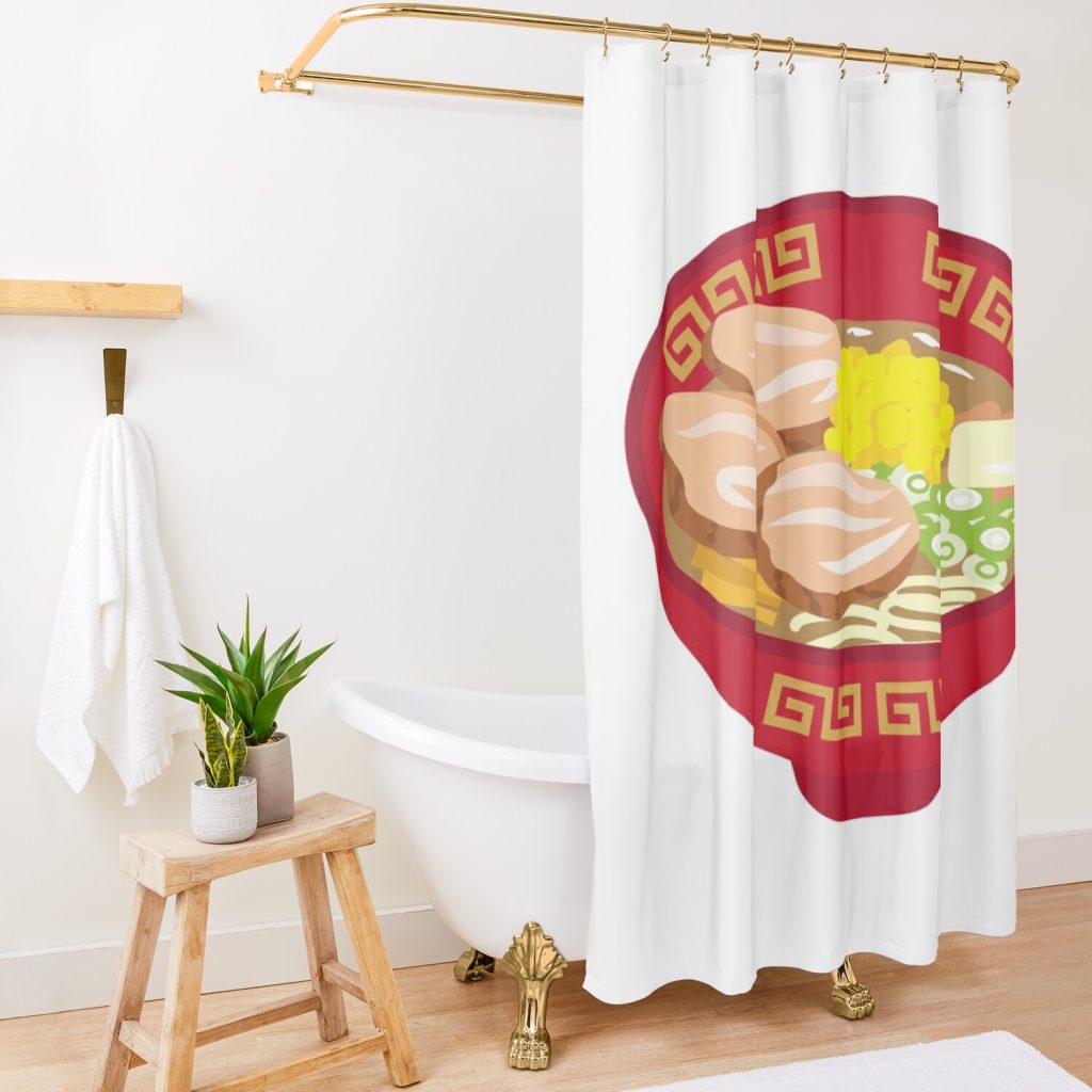 Ponyo Ramen Classic Ramen Shower Curtain Official Studio Ghibli Merch