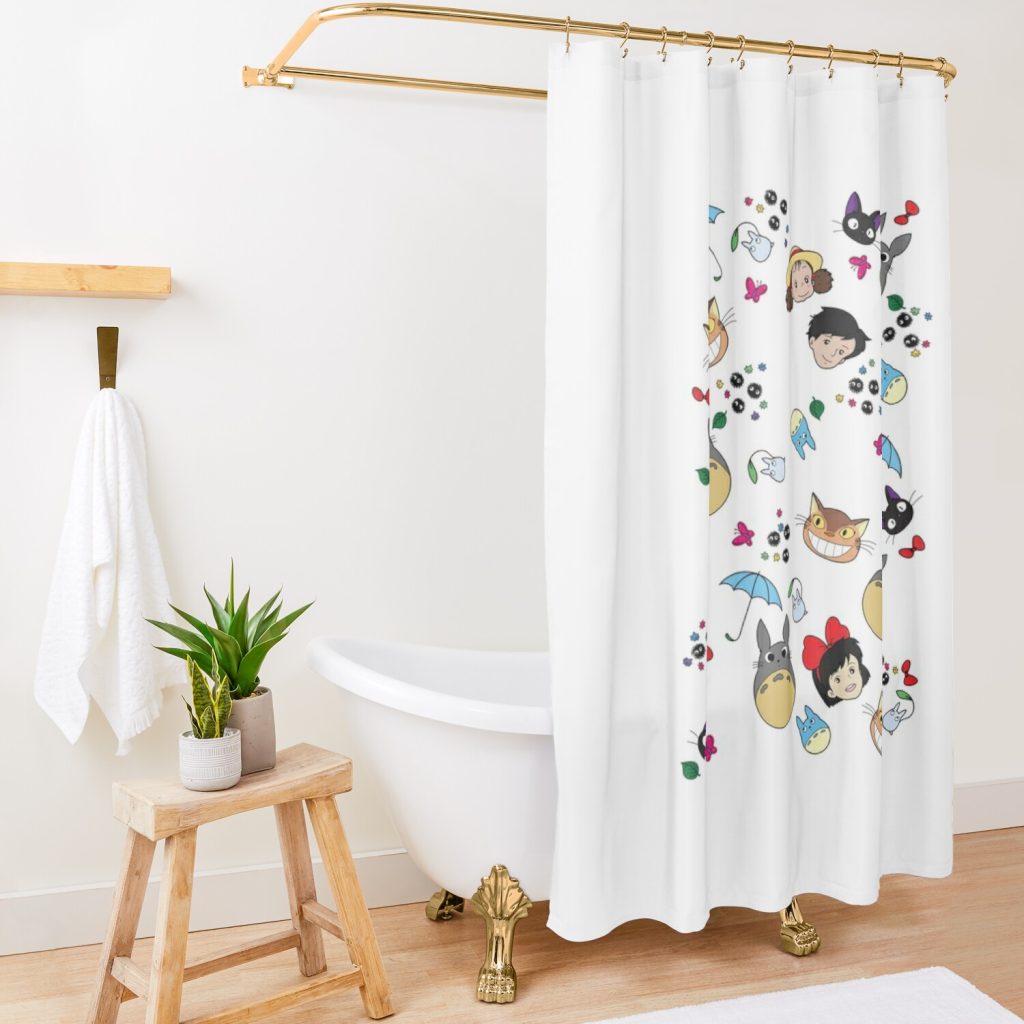 New  Manga Shower Curtain Official Studio Ghibli Merch