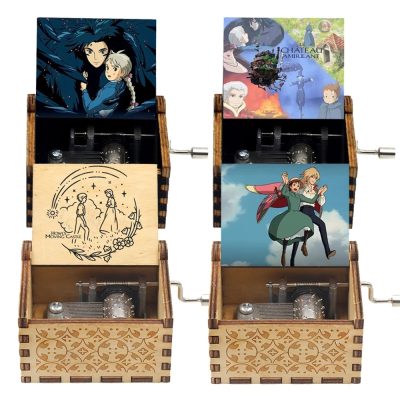 Howl s Moving Castle Music Box Anime Theme Music Merry Go Round of Life Wooden Hand - Studio Ghibli Shop