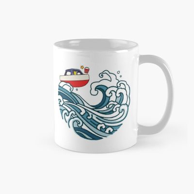 Boat On Big Wave Mug Official Cow Anime Merch