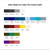 tank top color chart - Studio Ghibli Shop