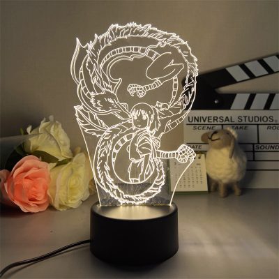 Studio Ghibli Spirited Away Chihiro & Haku 3D Led Lamp