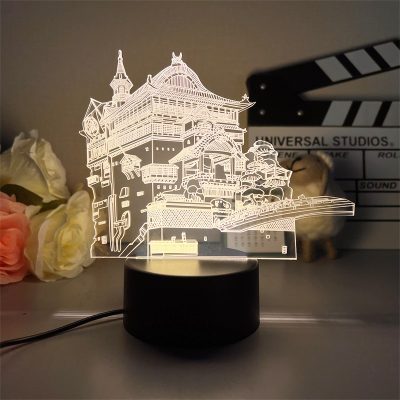 Studio Ghibli Spirited Away The Bathhouse 3D Led Lamp