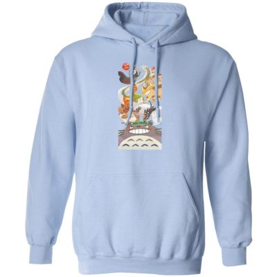 Studio Ghibli Totoro and Ghibli Friends Fanart Hoodie