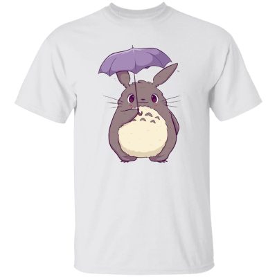 Studio Ghibli Totoro and Umbrella Cute T-shirt